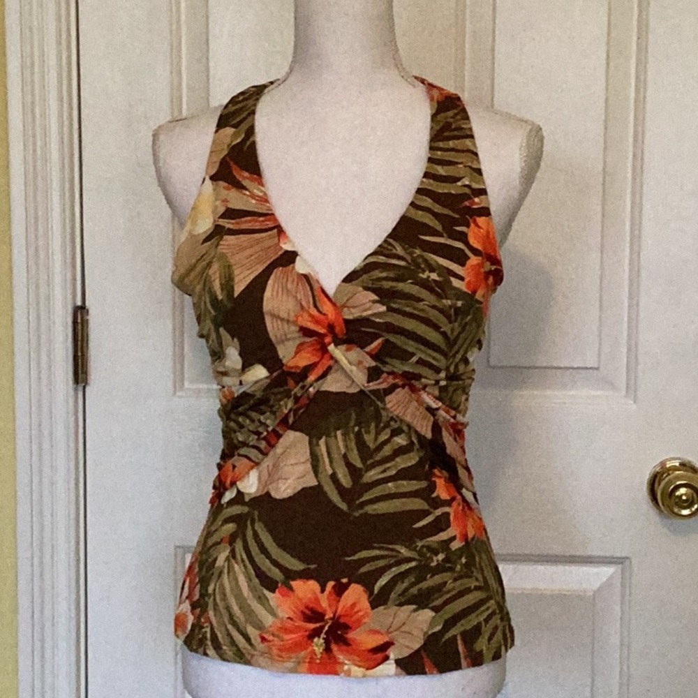 Cache Vintage Multicolor Halter Top